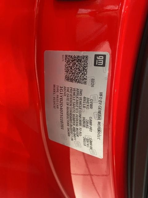 2026 Chevrolet Corvette Stingray 2LT