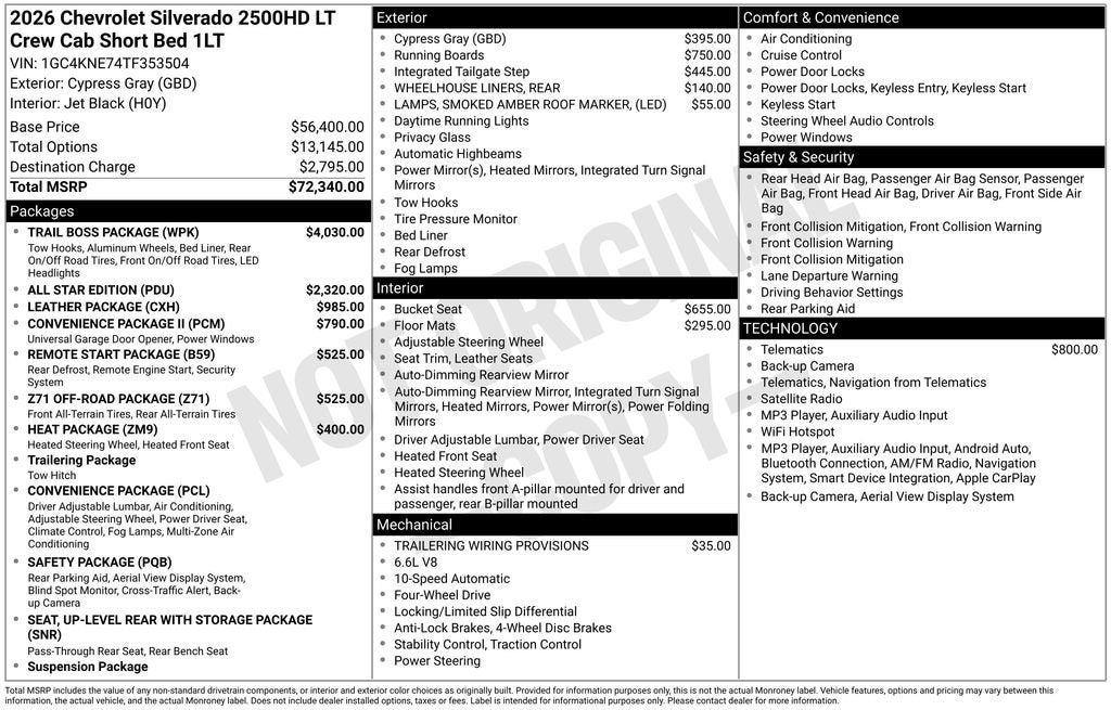 2026 Chevrolet Silverado 2500 HD LT