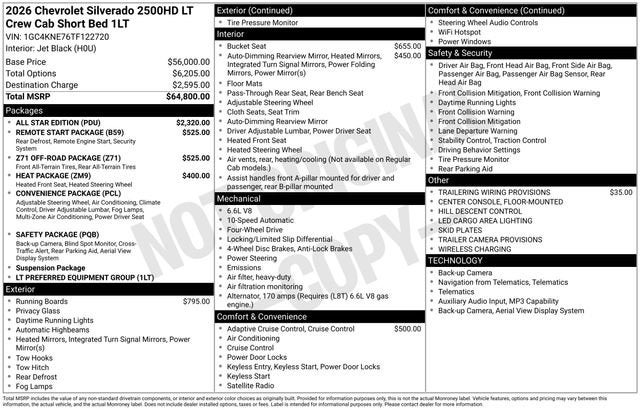 2026 Chevrolet Silverado 2500 HD LT