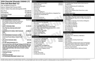 2026 Chevrolet Silverado 2500 HD LTZ