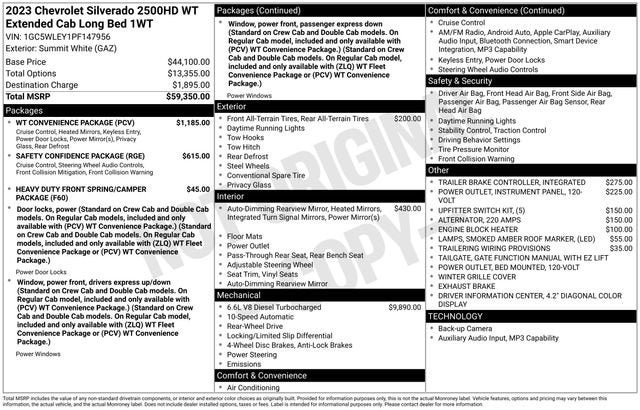 2023 Chevrolet Silverado 2500 HD WT