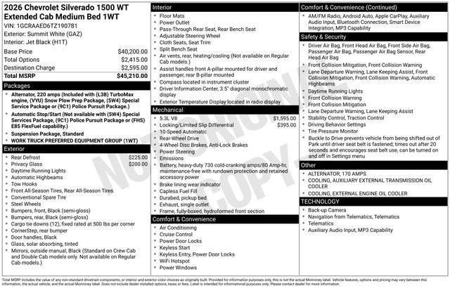 2026 Chevrolet Silverado 1500 WT