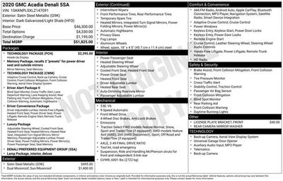 2020 GMC Acadia Denali