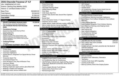 2026 Chevrolet Traverse LT