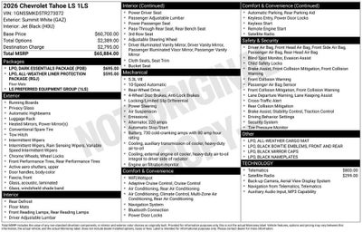 2026 Chevrolet Tahoe LS