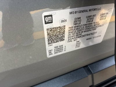 2026 Chevrolet Tahoe LT