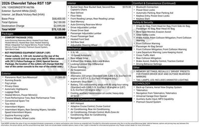 2026 Chevrolet Tahoe RST