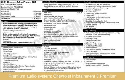 2024 Chevrolet Tahoe Premier