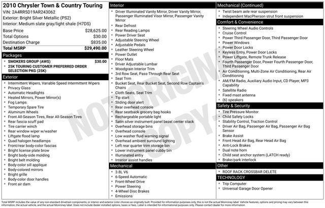 2010 Chrysler Town & Country Touring