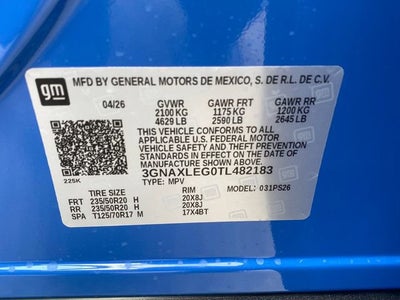 2026 Chevrolet Equinox RS