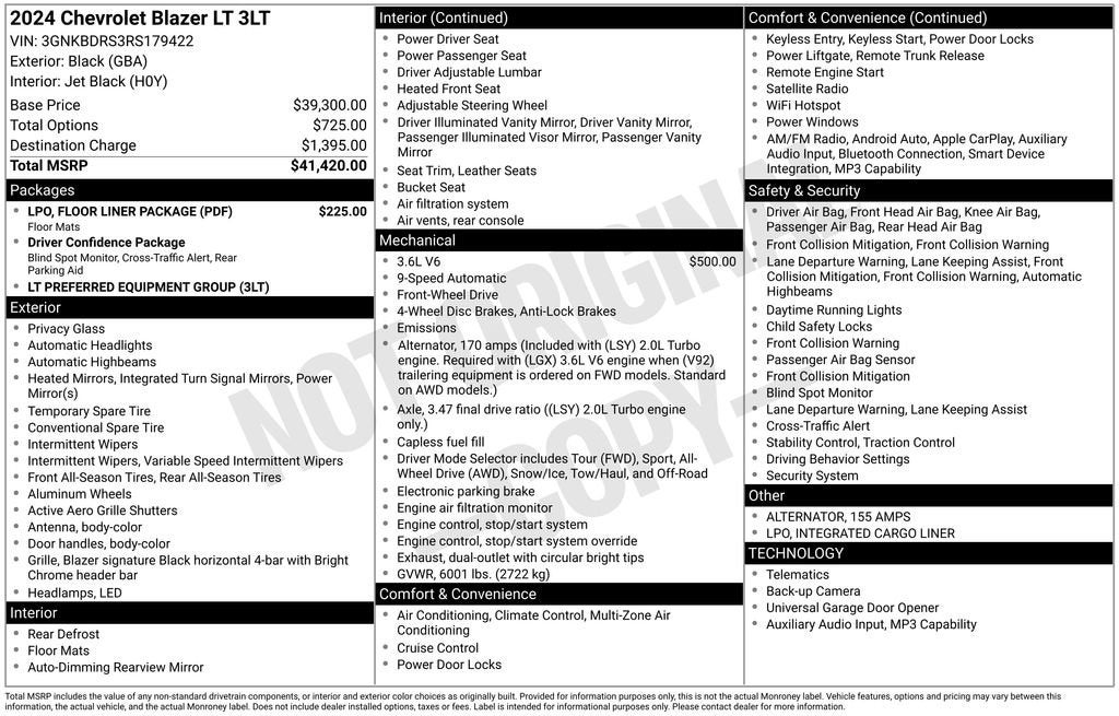 2024 Chevrolet Blazer 3LT
