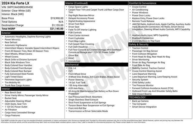 2024 Kia Forte LX
