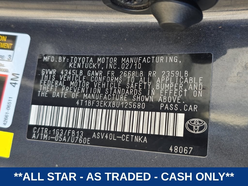2011 Toyota Camry LE