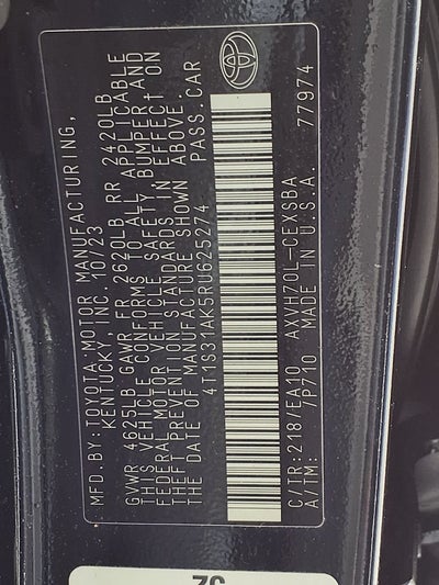 2024 Toyota Camry Hybrid SE