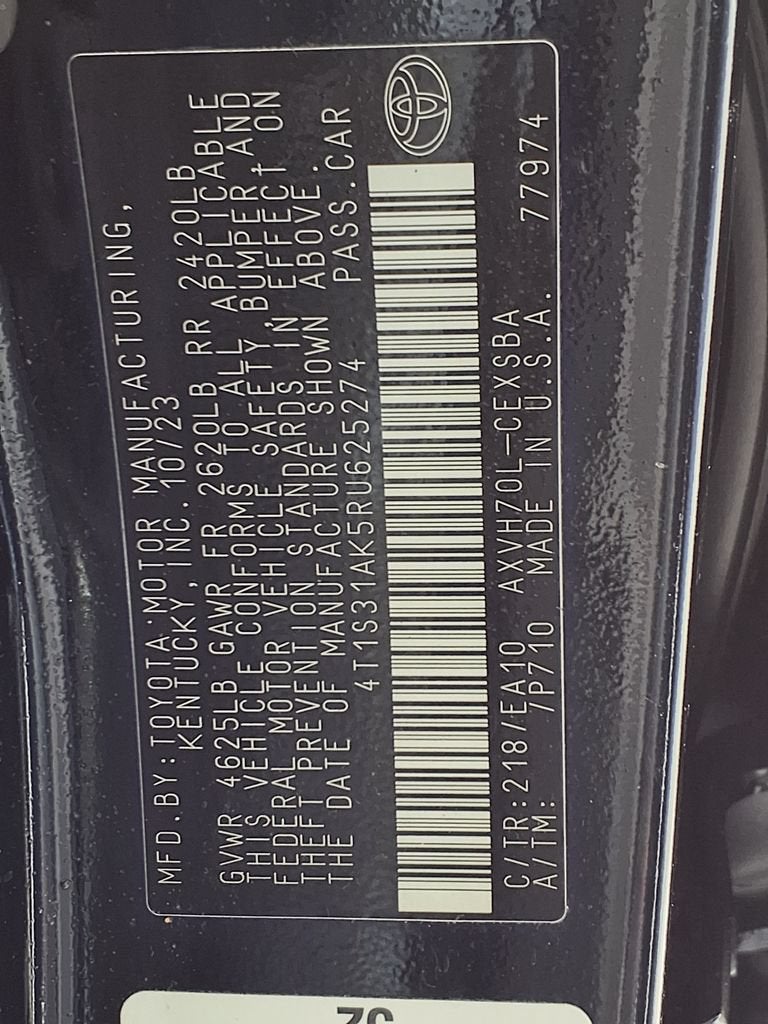 2024 Toyota Camry Hybrid SE