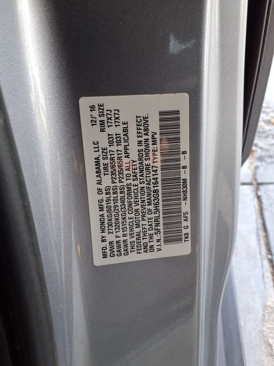 2016 Honda Odyssey EX-L