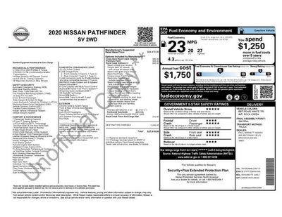 2020 Nissan Pathfinder SV