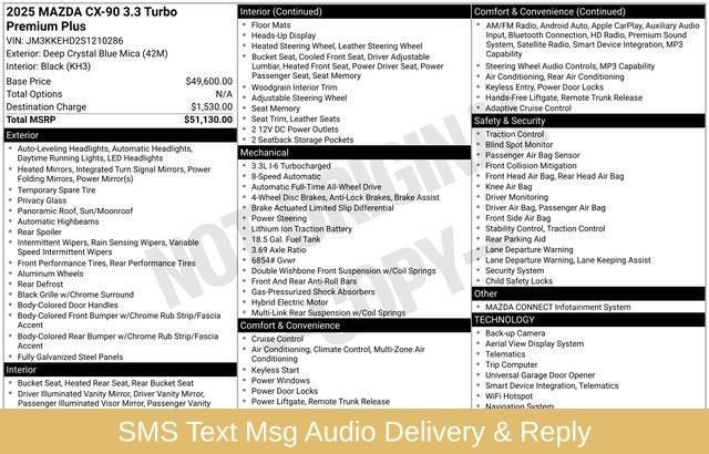 2025 Mazda Mazda CX-90 Premium Plus Package