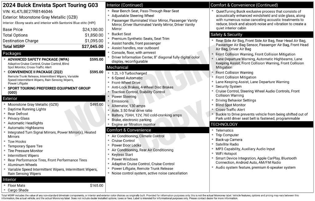 2024 Buick Envista Sport Touring