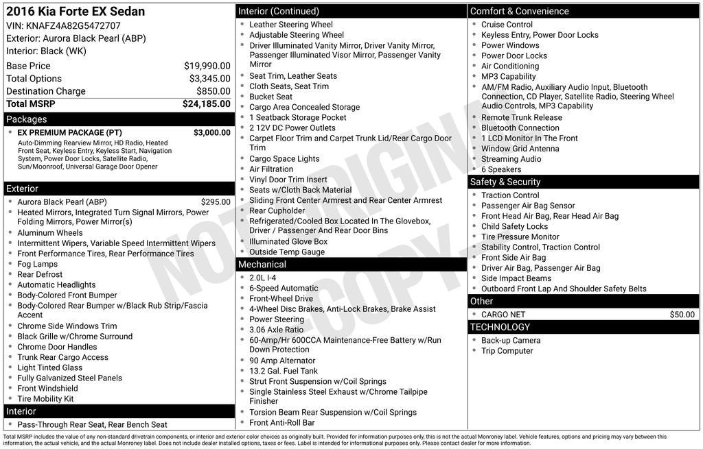 2016 Kia Forte EX