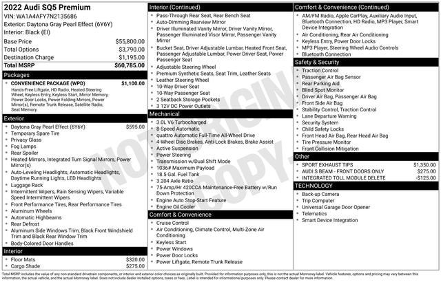 2022 Audi SQ5 Premium