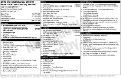 2026 Chevrolet Silverado 2500 HD WT
