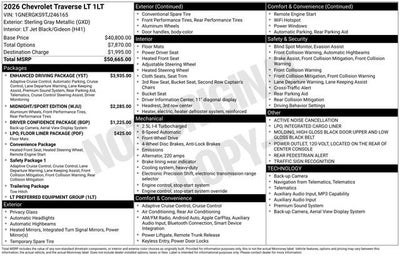 2026 Chevrolet Traverse LT