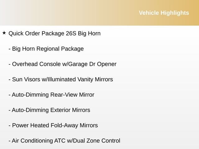 2017 RAM 1500 Big Horn