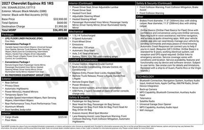 2027 Chevrolet Equinox RS