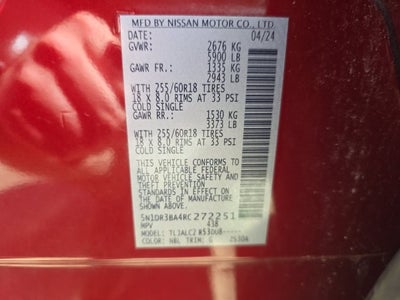 2024 Nissan Pathfinder SV