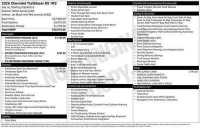 2026 Chevrolet Trailblazer RS
