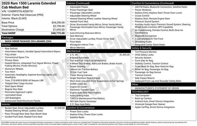 2020 RAM 1500 Laramie