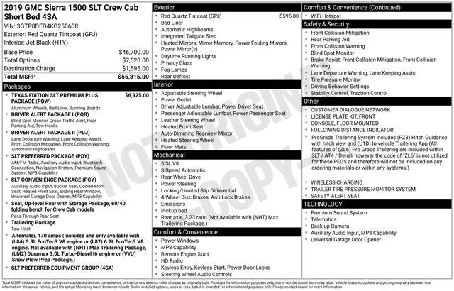 2019 GMC Sierra 1500 SLT