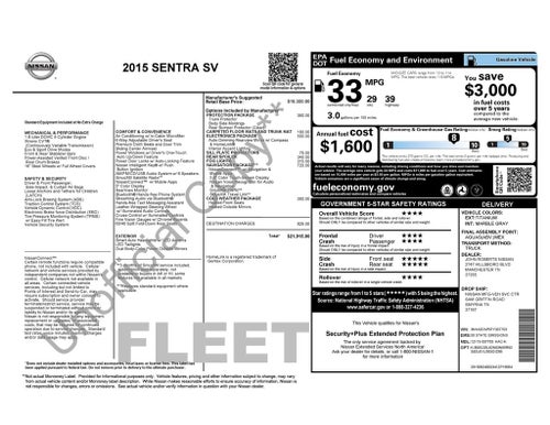 2015 Nissan Sentra Base