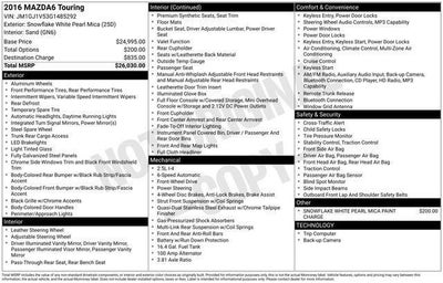 2016 Mazda Mazda6 i Touring