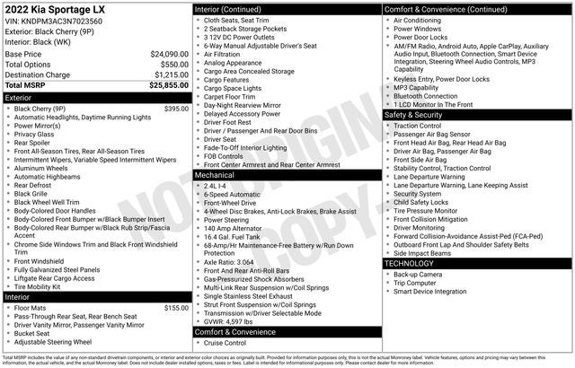 2022 Kia Sportage LX