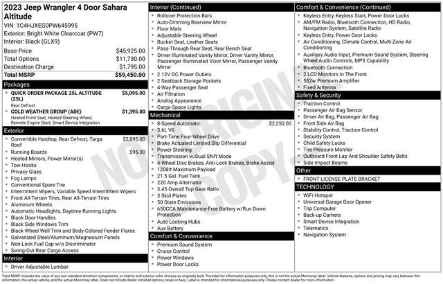 2023 Jeep Wrangler Altitude