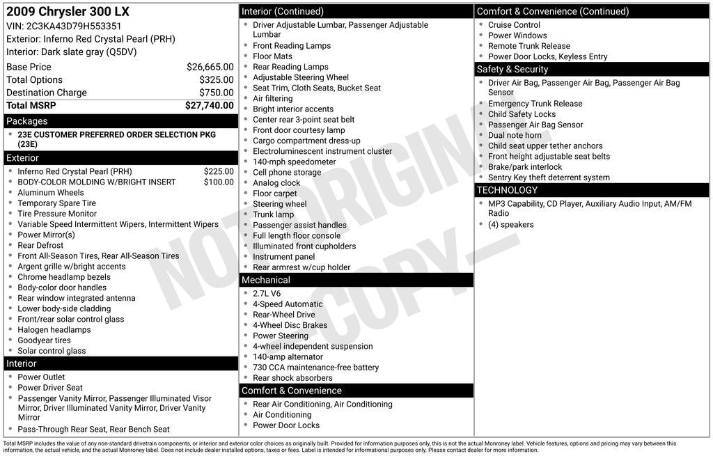 2009 Chrysler 300 LX