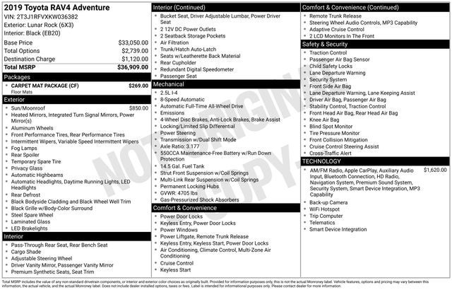2019 Toyota RAV4 Adventure