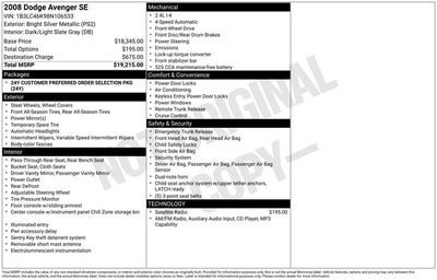 2008 Dodge Avenger SE