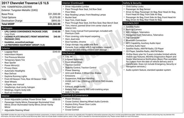 2017 Chevrolet Traverse LS