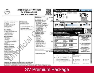 2023 Nissan Frontier SV