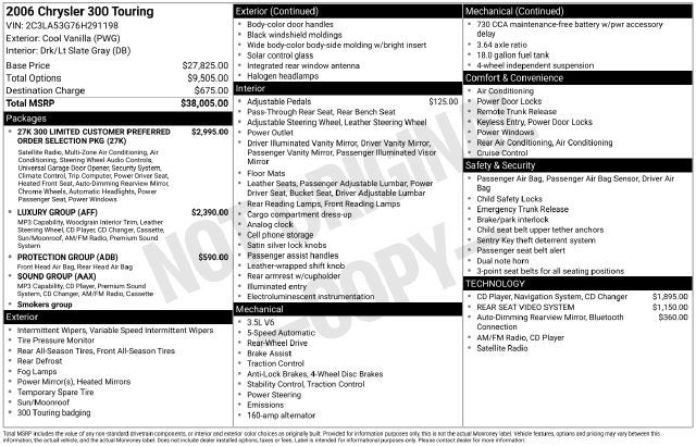 2006 Chrysler 300 Touring