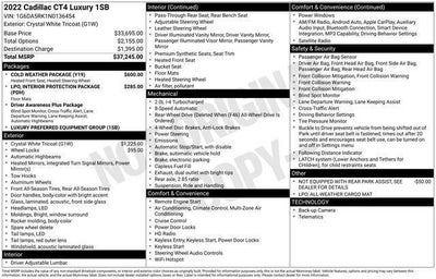 2022 Cadillac CT4 Luxury