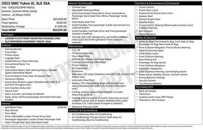 2023 GMC Yukon XL SLE