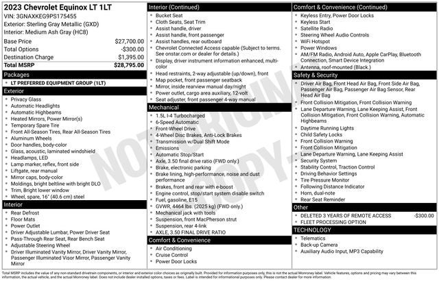 2023 Chevrolet Equinox LT