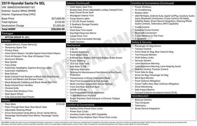 2019 Hyundai Santa Fe SEL