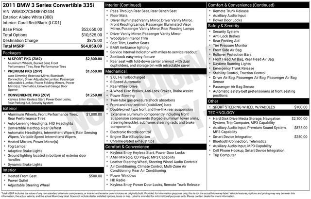 2011 BMW 3 Series 335i