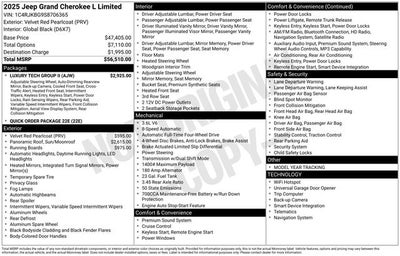 2025 Jeep Grand Cherokee L Limited 4x4