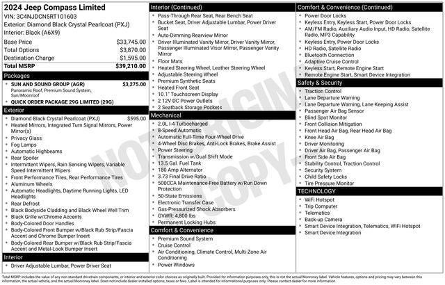 2024 Jeep Compass Limited 4x4
